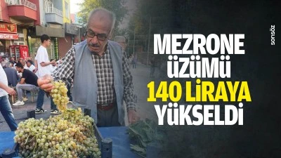 Mezrone &uuml;z&uuml;m&uuml; 140 liraya y&uuml;kseldi