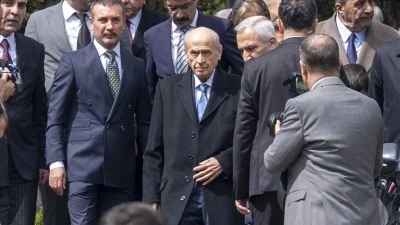 MHP Genel Başkanı Bah&ccedil;eli, yaklaşık 2 aylık istirahatin ardından mesaisine başladı