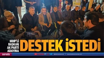 MHP&rsquo;li başkan, Ak Parti adayına destek istedi