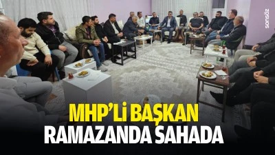 MHP&rsquo;li başkan, ramazanda sahada