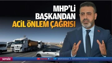 MHP&rsquo;li başkandan &lsquo;acil &ouml;nlem&rsquo; &ccedil;ağrısı&hellip;