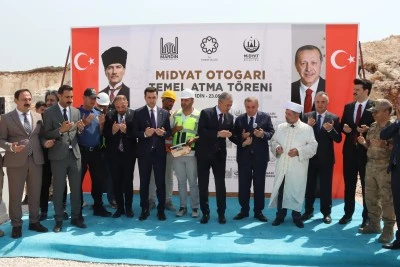 Midyat Otogarı'nın temeli t&ouml;renle atıldı