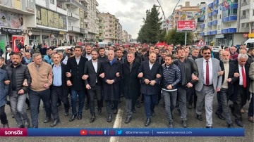 Midyat&rsquo;ta b&uuml;y&uuml;k AK Parti y&uuml;r&uuml;y&uuml;ş&uuml; ger&ccedil;ekleşti