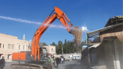 Midyat'ta Estel &Ccedil;arşısı'nda yıkım &ccedil;alışmalarında sona gelindi