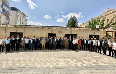 Midyat'ta farklı dine mensup vatandaşlar bayramlaşma programında buluştu