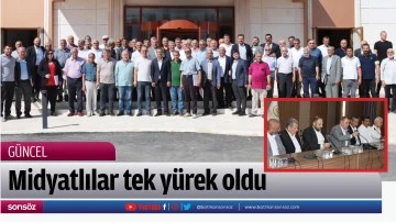 Midyatlılar tek y&uuml;rek oldu