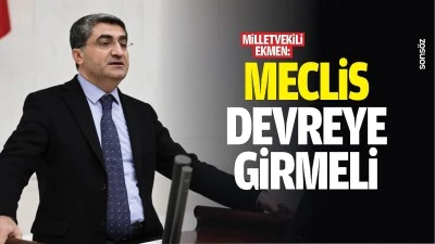 Milletvekili Ekmen: &ldquo;Meclis devreye girmeli&rdquo;