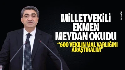 Milletvekili Ekmen meydan okudu; &ldquo;600 vekilin mal varlığını araştıralım&rdquo;