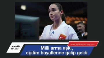 Milli arma aşkı, eğitim hayallerine galip geldi