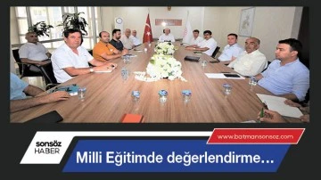 Milli Eğitimde değerlendirme&hellip;
