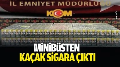 Minib&uuml;sten ka&ccedil;ak sigara &ccedil;ıktı