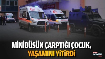 Minib&uuml;s&uuml;n &ccedil;arptığı &ccedil;ocuk, yaşamını yitirdi
