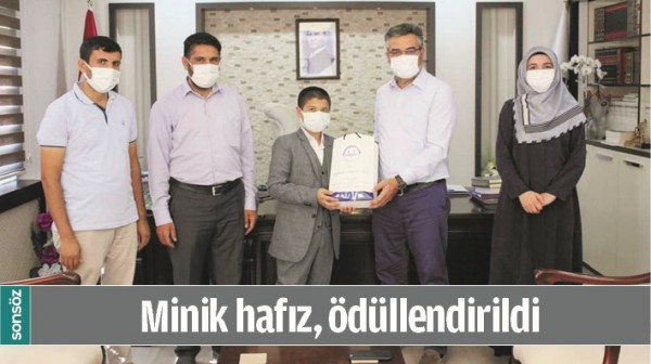 MİNİK HAFIZ, &Ouml;D&Uuml;LLENDİRİLDİ