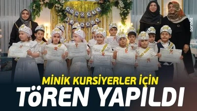 Minik kursiyerler i&ccedil;in t&ouml;ren yapıldı