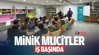 Minik mucitler iş başında&hellip;