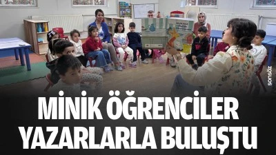 Minik &ouml;ğrenciler, yazarlarla buluştu