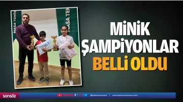 Minik şampiyonlar belli oldu