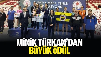 Minik T&uuml;rkan'dan b&uuml;y&uuml;k &ouml;d&uuml;l