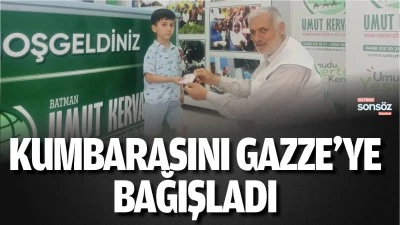 Minik Yusuf kumbarasını Gazze&rsquo;ye bağışladı