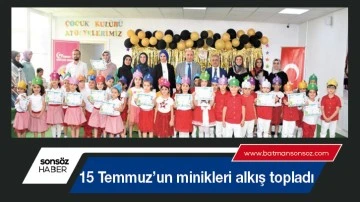 Minikler alkış topladı