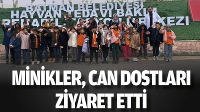 Minikler, can dostları ziyaret etti