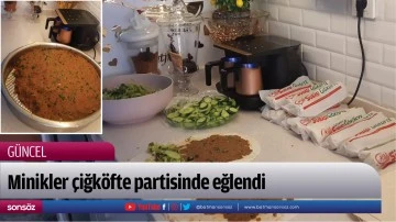 Minikler &ccedil;iğk&ouml;fte partisinde eğlendi