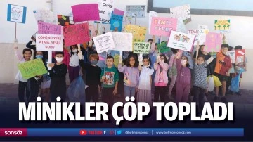 Minikler &ccedil;&ouml;p topladı