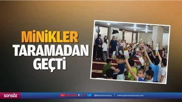 Minikler diş taramasından ge&ccedil;ti