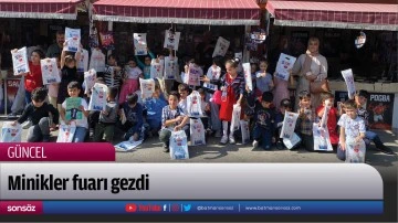 Minikler fuarı gezdi
