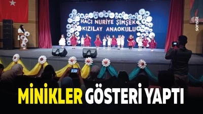 Minikler g&ouml;steri yaptı