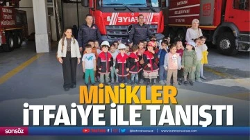 Minikler, itfaiye ile tanıştı