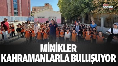 Minikler, kahramanlarla buluşuyor