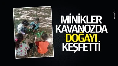Minikler kavanozda doğayı keşfetti