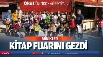 Minikler, kitap fuarını gezdi