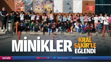 Minikler Kral Şakir&rsquo;le eğlendi