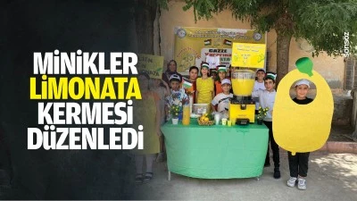 Minikler, limonata kermesi d&uuml;zenledi