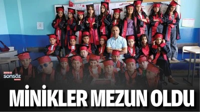Minikler mezun oldu