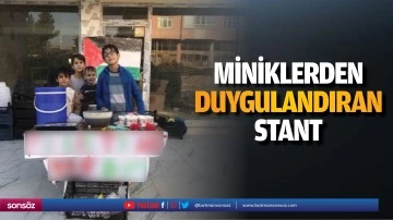 Miniklerden duygulandıran stant
