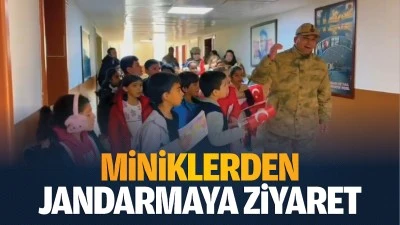 Miniklerden jandarmaya ziyaret&hellip;