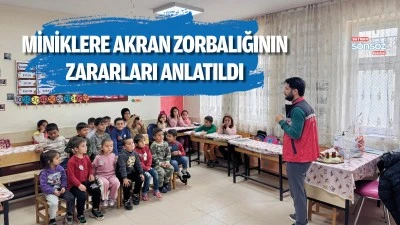 Miniklere akran zorbalığının zararları anlatıldı