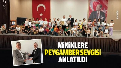 Miniklere peygamber sevgisi anlatıldı