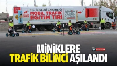 Miniklere trafik bilinci aşılandı