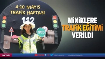 Miniklere trafik eğitimi verildi