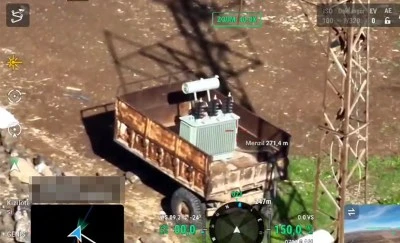 Mobil ka&ccedil;ak trafolar dronlardan ka&ccedil;amadı