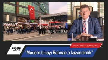&ldquo;Modern binayı Batman&rsquo;a kazandırdık&rdquo;