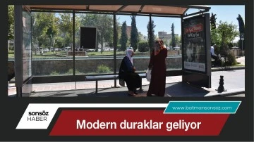 Modern duraklar geliyor