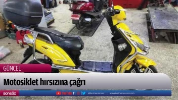 Motosiklet hırsızına &ccedil;ağrı