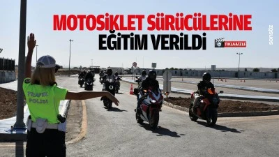 Motosiklet s&uuml;r&uuml;c&uuml;lerine eğitim verildi