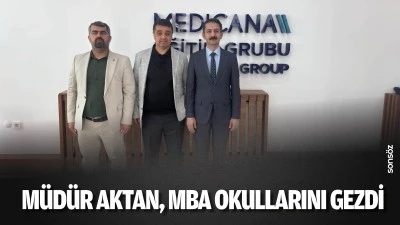 M&uuml;d&uuml;r Aktan, MBA okullarını gezdi