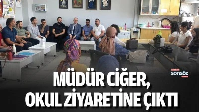 M&uuml;d&uuml;r Ciğer, okul ziyaretine &ccedil;ıktı